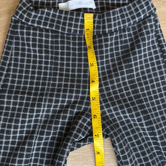 Zara Kids Black and White Pull On Checkered Pattern Leggings size 6 years - Picture 10 of 10